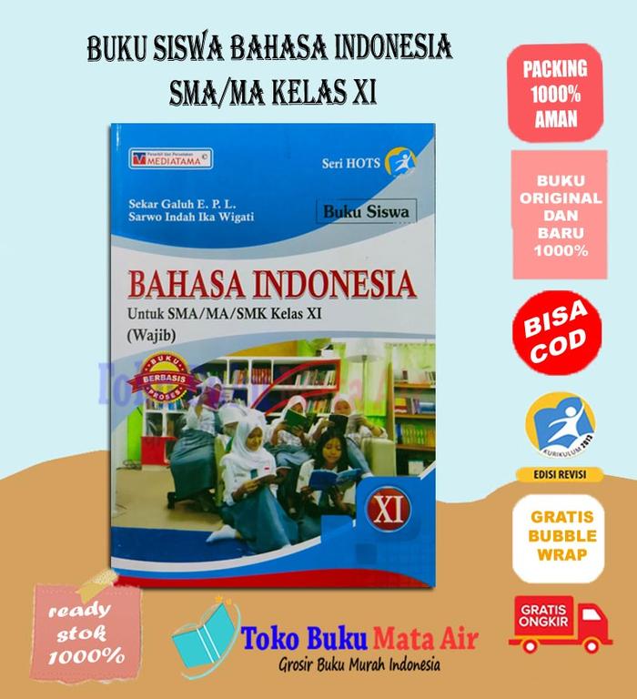 Gambar BUKU SISWA BAHASA INDONESIA SMA/MA/SMK KELAS 10 11 12 - MEDIATAMA - 11 dari Toko Buku Mata Air undefined Tokopedia