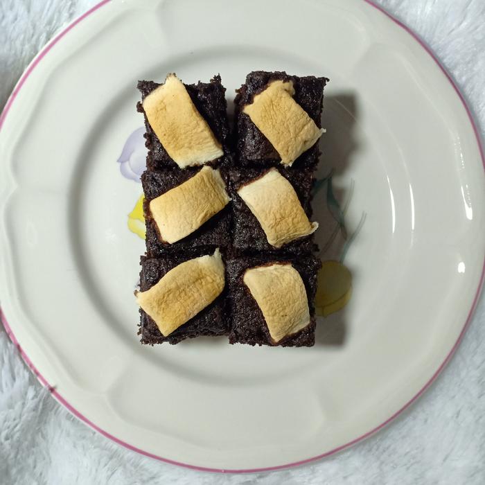 Gambar Brownies Panggang Original Coklat (20x10) - Marshmallow dari KuenyaRin undefined Tokopedia