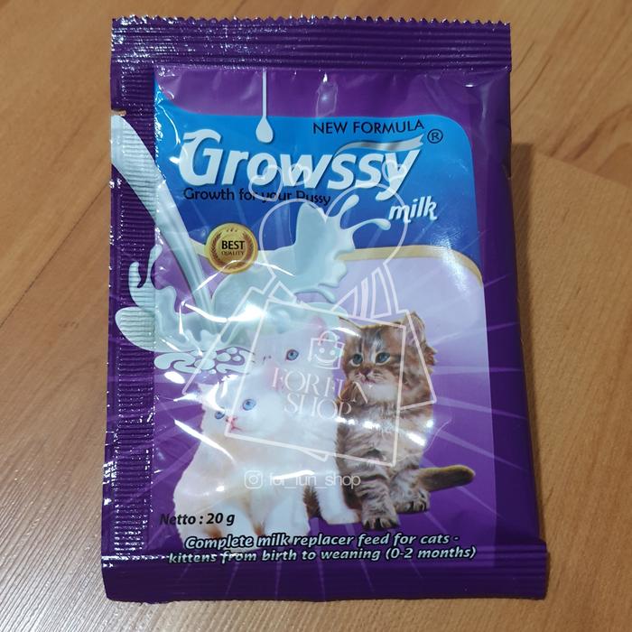 Gambar Susu Kucing Growssy / Growsy Milk Cat 1 box 10 FREE 1 sachet = 20gr - SACHET dari FOR FUN SHOP undefined Tokopedia