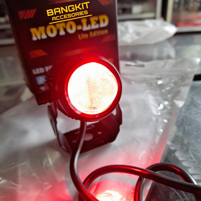Gambar Lampu moto LED Devil eyes satuan led putih kuning dari Bangkit Acc undefined Tokopedia