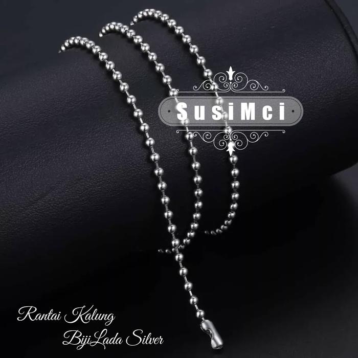 Gambar Variasi Silver 45cm Rantai Kalung Titanium Stainless 316L Aksesoris - BL S2.4/45cm dari susimci undefined Tokopedia