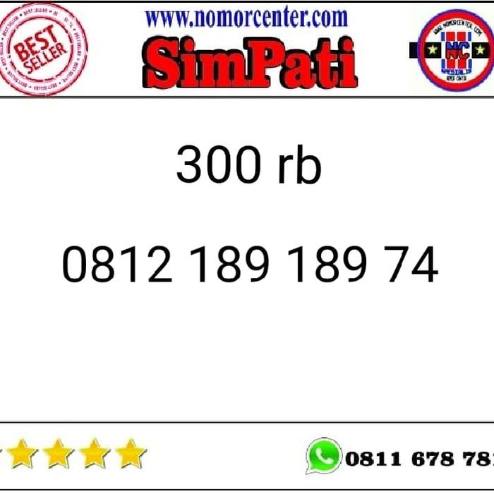 Gambar Kartu Perdana Simpati 0812 189 189 74 Seri Double ABC 189 189 B06 331 dari Nomor Center undefined Tokopedia