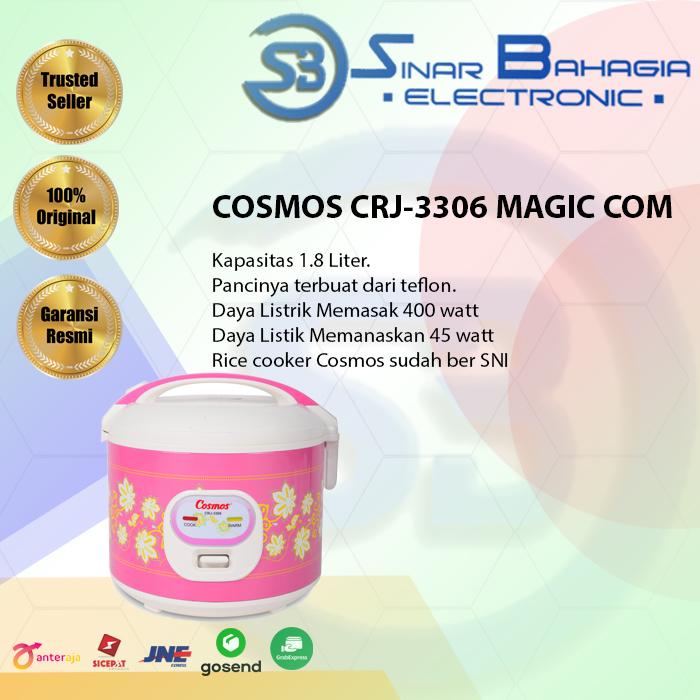 Gambar COSMOS CRJ-3306 MAGIC COM (NEW) ( KHUSUS BANDUNG) dari sinarbahagiaelectronic undefined Tokopedia