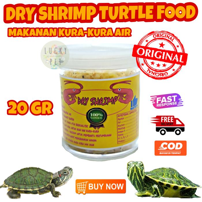 Gambar DRY SHRIMP udang kering pakan makanan kura kura air brazil res reptil - 20 GRAM dari LUCKY PET_NEW undefined Tokopedia