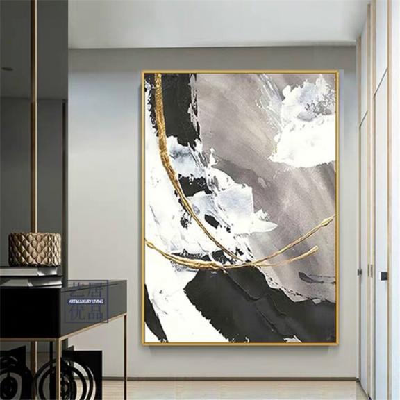 Gambar lukisan kanvas abstrak 02 dari nurilaa art undefined 3 Tokopedia