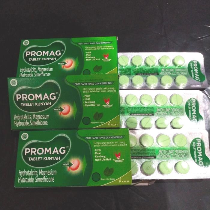 Gambar promag tablet kunyah isi 10 tablet obat sakit maag dan kembung dari llmitrabelanja undefined Tokopedia