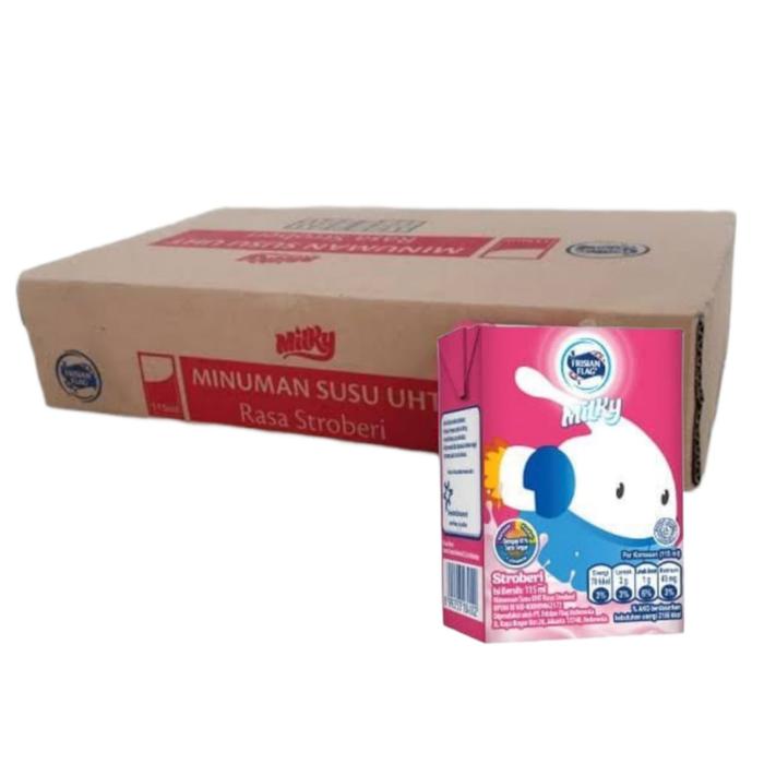 Gambar frisian flag UHT milky cokelat / stroberi isi ( 36 x 115 ml ) per dus - Coklat dari Mega grocery undefined 3 Tokopedia