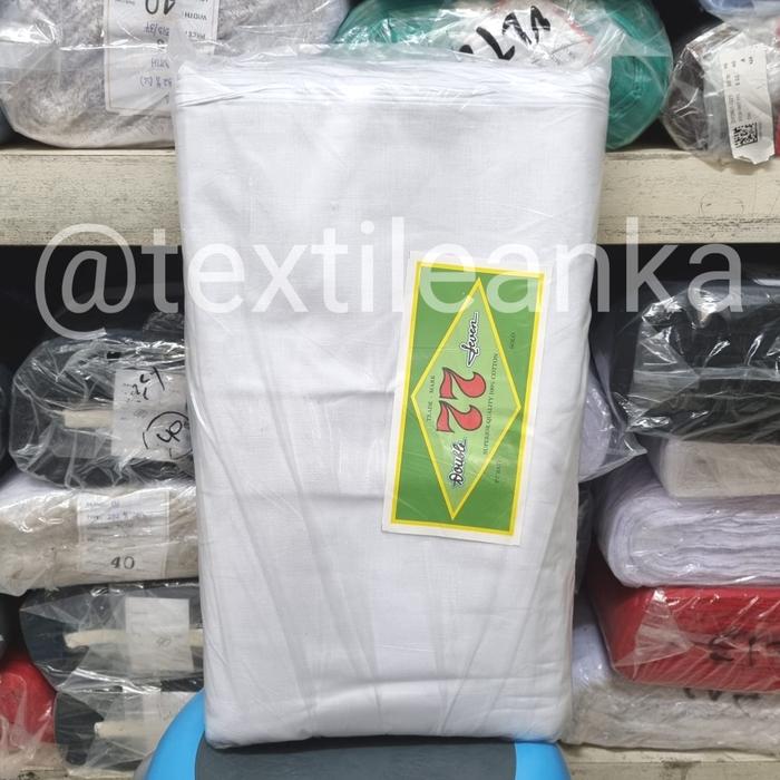 Gambar Kain Mori 77 Mori Tujuh Tujuh Mori Double Seven Kain Kafan Kafhan 7 7 dari Hidup Jaya Textile Online undefined Tokopedia