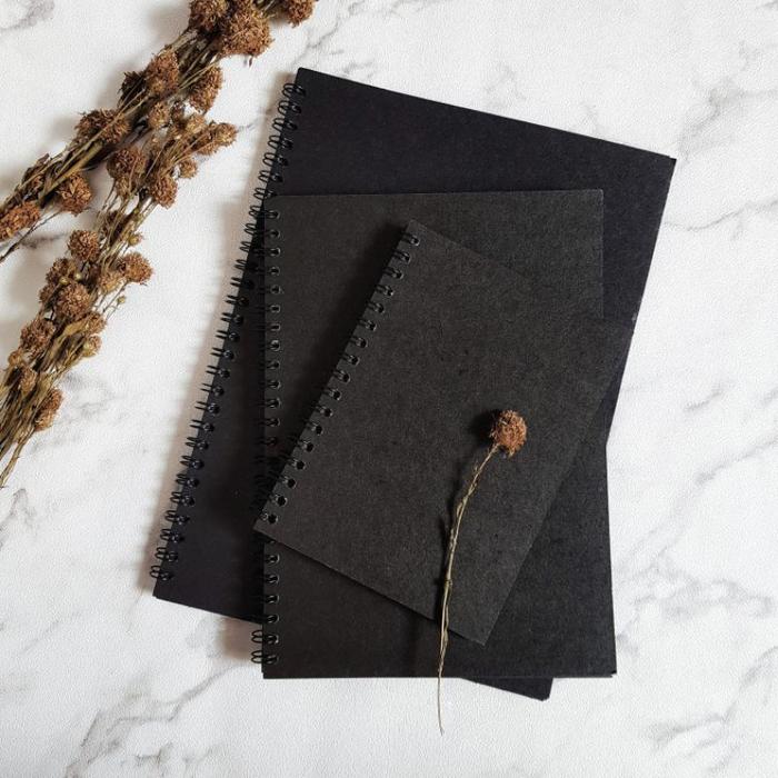 Gambar BLACK PAPER SUPER BLACK/BLACK PAPER PLAIN NOTEBOOK(B5, A5,A6) - Hitam, A6 dari GERAI BUKUKU undefined Tokopedia