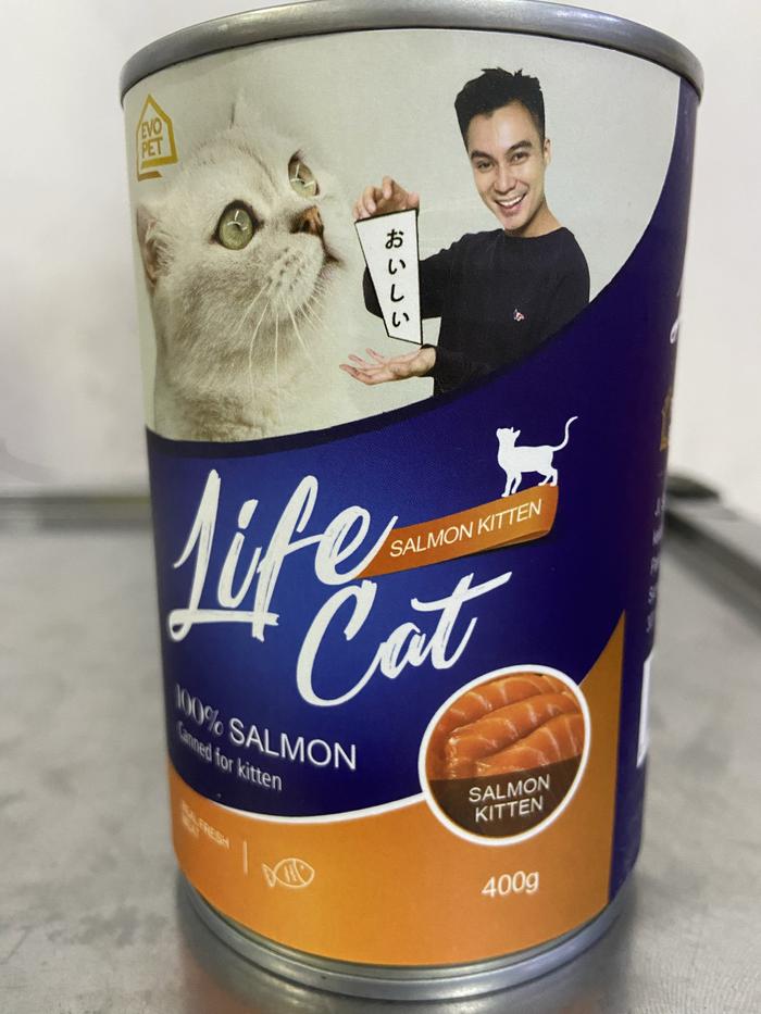 Gambar life cat kaleng wet food 400 gr salmon tuna adult kitten - Kitten Salmon dari Red Wood Shop undefined Tokopedia