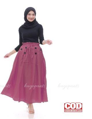 Gambar ROK WANITA ROK PAYUNG PANJANG JUMBO BAHAN MOSCRAPE POLOS ROK MUSLIMAH - Plam dari aisahnuha undefined Tokopedia