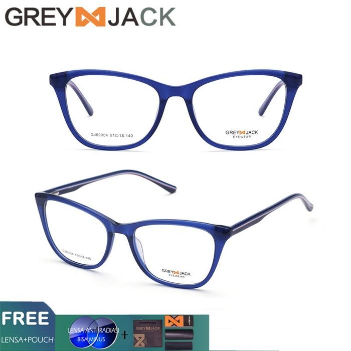 Gambar Grey Jack kacamata anti radiasi blue ray TV komputer Hp fashion 5046 - BLUE-T, FRAME SAJA dari Grey Jack Eyewear undefined Tokopedia
