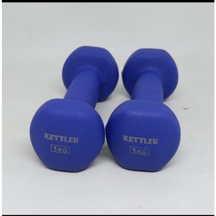 Gambar Kettler Dumbell Neoprene 2kg Pink (2kg/pair)/KETTLER/Barbel/TRX/Gym - Biru dari iringjakarta undefined Tokopedia