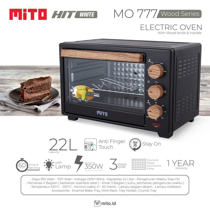 Gambar oven Mito mo777 hit 22 liter - hitam wood dari Anekaalatrumahtangga undefined Tokopedia