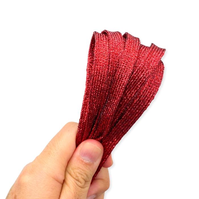 Gambar W! Accessories Tali Sepatu Sports Color gliter 0.8cm (1psg) 60670400 - Merah dari W Accessories by Scoop undefined Tokopedia