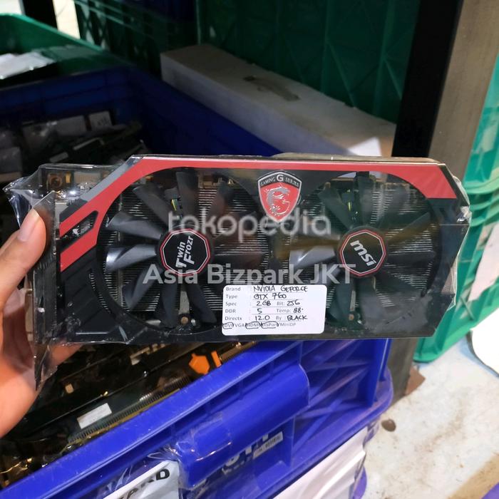 VGA MSI TWINFROZR GTX 760 2GB DDR5 256BIT DVI HDMI DP ORIGINAL di Asia  Bizpark Jkt Tokopedia