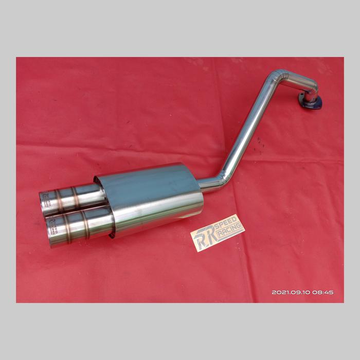 Gambar KNALPOT MOBIL BOLT ON INNOVA BENSIN, REBORN BENSIN DAN HILUX BENSIN - TYPE DUAL PIPE, REBORN BENSIN dari RRSPEED RACING undefined Tokopedia