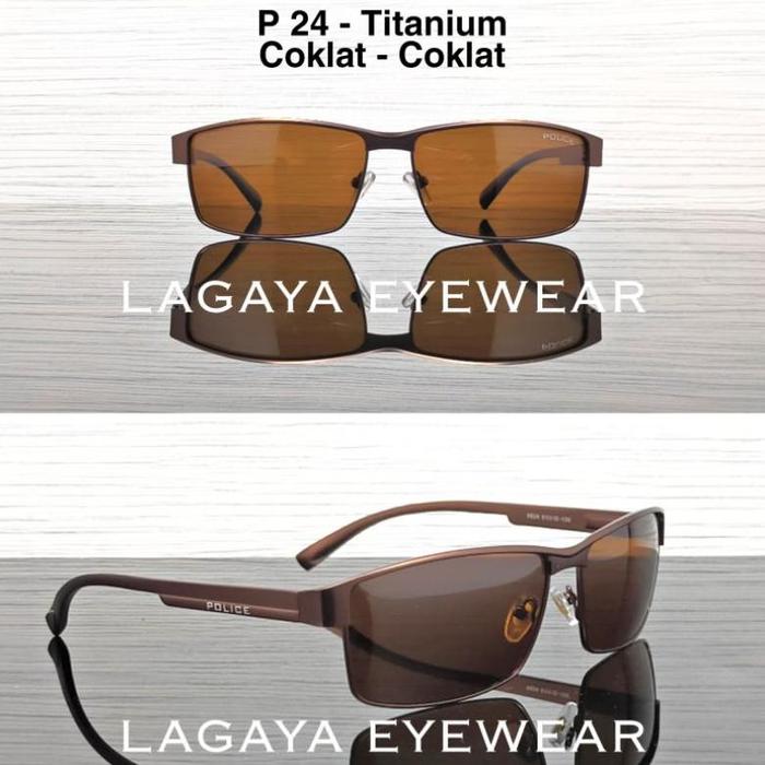 Gambar KACAMATA POLICE POLARIZED ANTI SILAU UNTUK BERKENDARA SIANG DAN MALAM - Coklat, Normal dari The Cats Food undefined Tokopedia