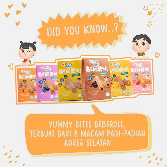 Gambar yummy bites beberoll - Keju, 1 box / 8 pcs dari Yummy.Baby Kids undefined Tokopedia