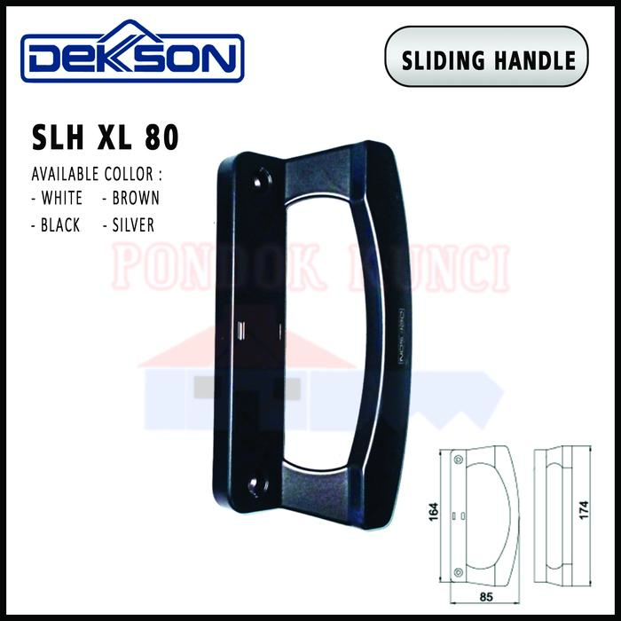 Gambar Handle Pintu Sliding Aluminium Dekkson XL 80 Tarikan Pintu Geser - Black dari Pondok Kunci undefined Tokopedia