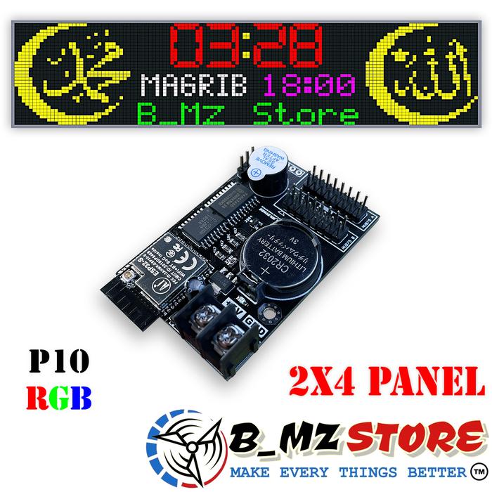 Gambar Kontroller JWS P10 RGB Jumbo Khalifah Controller JWS Wifi RGB 2 Baris - 2x4 Panel dari bmzstorejogja undefined Tokopedia