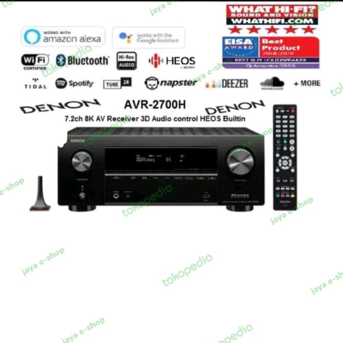 Jual receiver AV Denon Ch 8K AVR X series Dolby Atmos Asli - Main Image