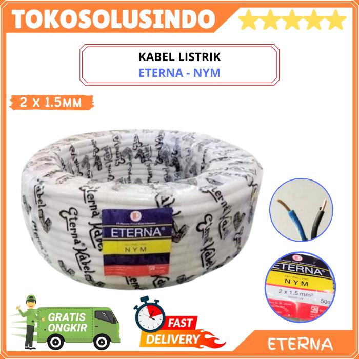 Gambar Kabel Listrik ETERNA NYM Meteran (instalasi) Bisa Permeter / Per ROLL - 1 ROLL dari tokosolusindoo undefined 3 Tokopedia