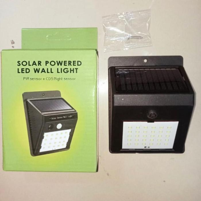 Gambar Lampu taman dinding solar panel 3watt 3 watt lampu dinding surya panel - 3w 30 led dari Indo Led Lighting undefined Tokopedia
