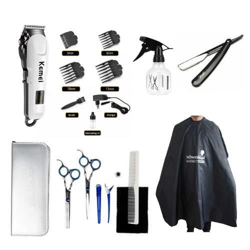 Gambar Perlengkapan Paket Usaha Pangkas Rambut Barbershop Mesin Cukur Kemei - Kemei 809A dari Lkc Official Store undefined Tokopedia