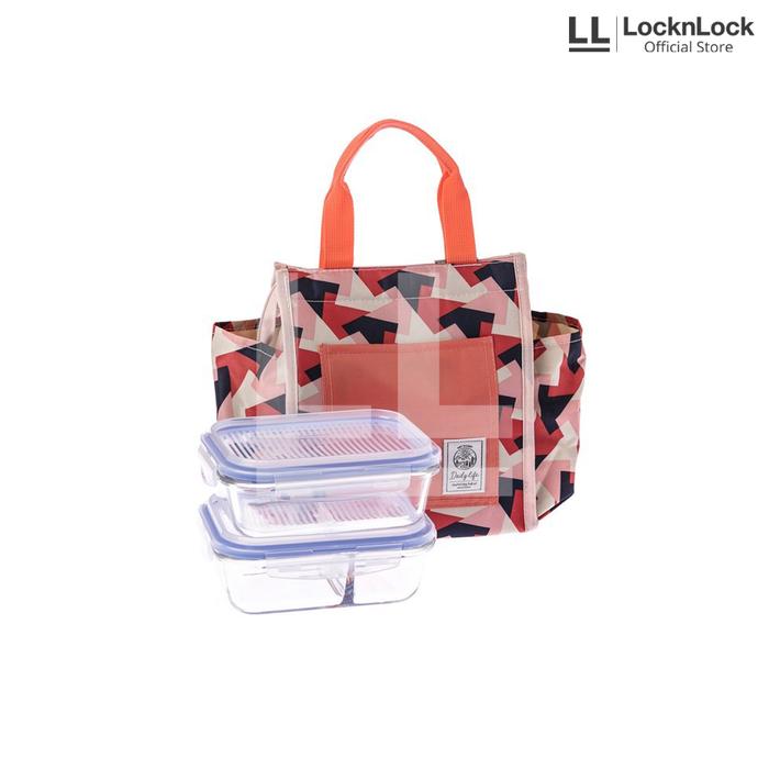 Gambar LocknLock - Exclusive Stackable Oven Glass Container (Dengan Tas) - Blue dari Locknlock.indonesia undefined Tokopedia