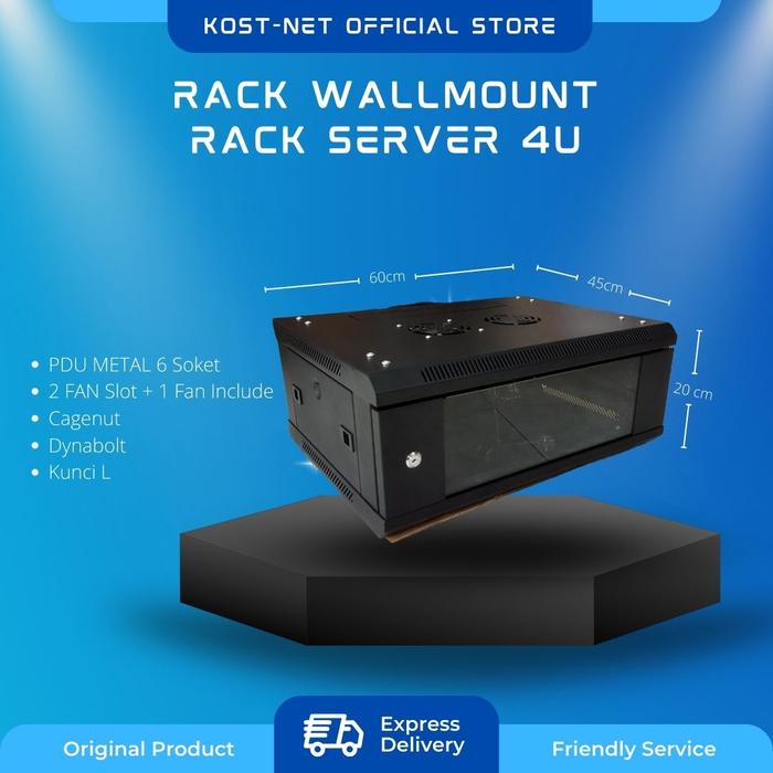 Jual Rack Wallmount Rack server 4U depth 450mm - Kab. Sleman - Kost-net ...