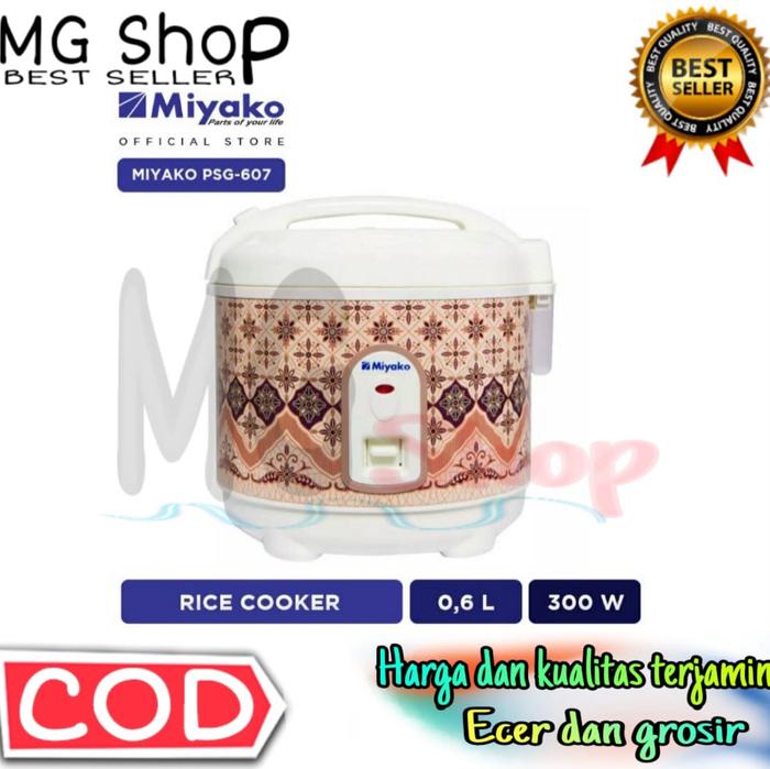 Gambar Miyako Rice Cooker MCM 606 0.6 Liter Magic Com 3in1 Mejikom Mini - Psg 607 dari KENZI-OS undefined Tokopedia
