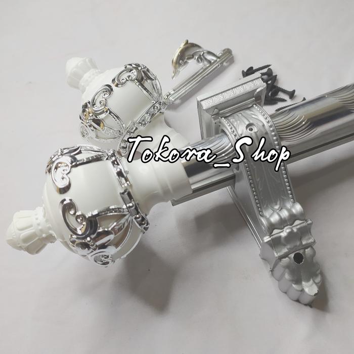 Gambar satu set tiang gorden NB ( EC 04 ) - Putih, 50 dari tokora_shop undefined Tokopedia