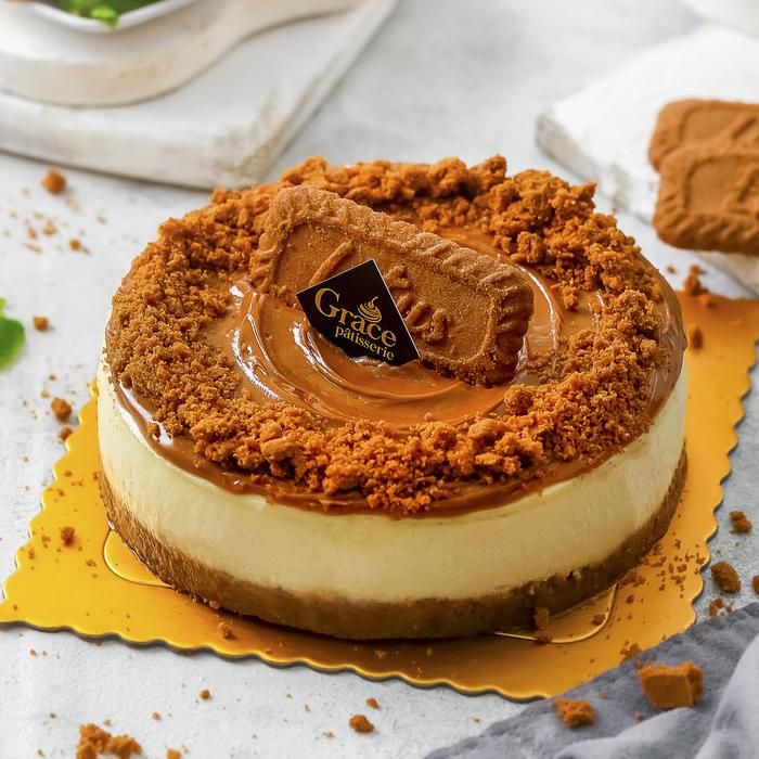 Gambar New york Baked Cheesecake - Lotus, 16 cm dari grace patisserie undefined Tokopedia