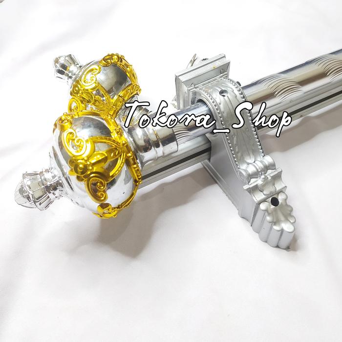 Gambar satu set tiang gorden NB ( EC 04 ) - Silver, 70 dari tokora_shop undefined Tokopedia