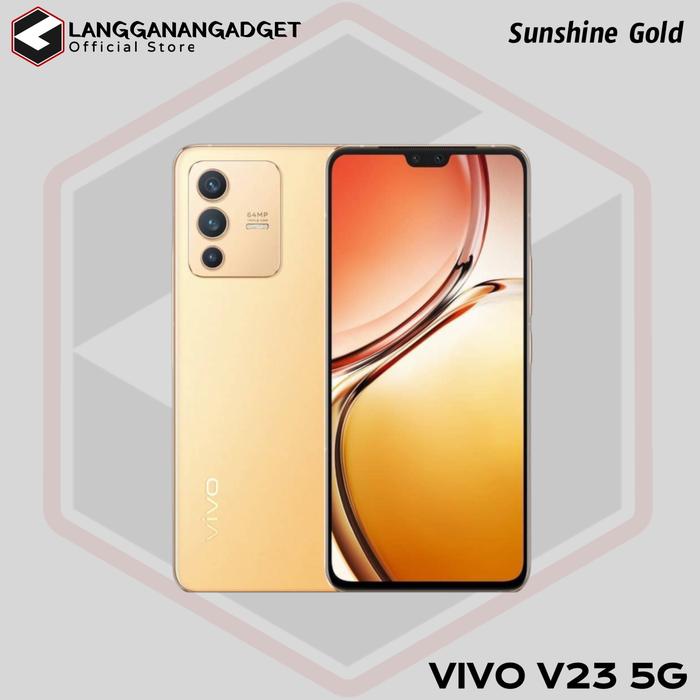 Gambar VIVO V23 5G 12/128 Termurah • Garansi Resmi VIVO Indonesia • - Sunshine Gold dari LanggananGadget undefined Tokopedia