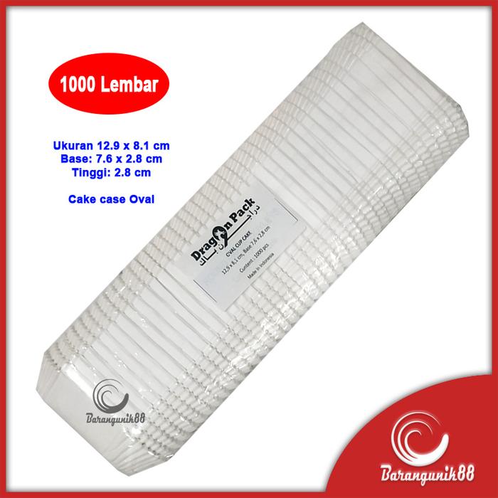 Gambar Kertas Bolu Kukus Oval 129mm 1000 Lembar Risol Cake Case Cup Cake - Putih (GP), 129mm dari BarangUnik88 undefined Tokopedia