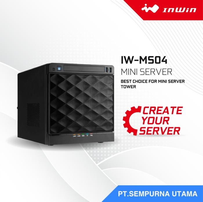 In-Win IW-MS04-01-S265 Server Ms04 Mini Itx Tower Bk 265W 1Slim 4 2.5