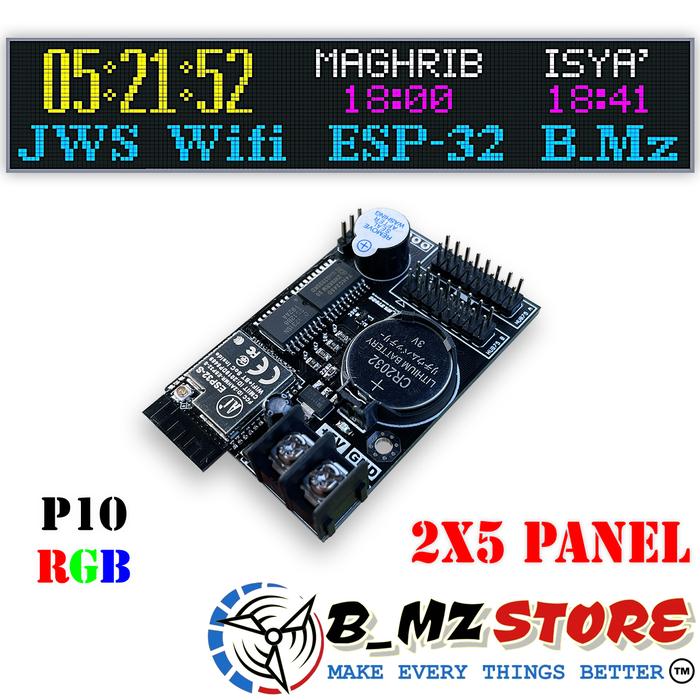Gambar Kontroller JWS P10 RGB Jumbo Khalifah Controller JWS Wifi RGB 2 Baris - 2x5 Panel dari bmzstorejogja undefined Tokopedia