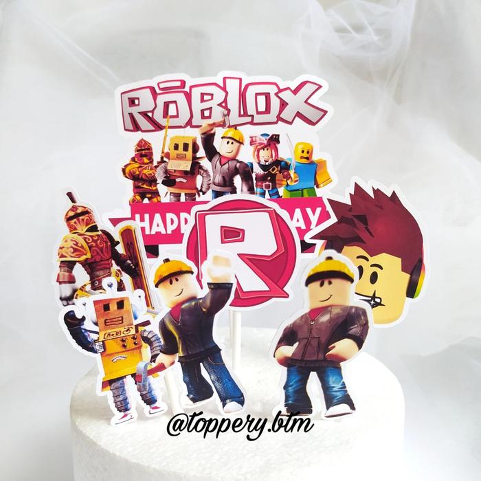 Gambar CAKE TOPPER KARAKTER ULANG TAHUN/HIASAN KUE ULANG TAHUN MENARIK - ROBLOX dari Toppery.btm undefined Tokopedia
