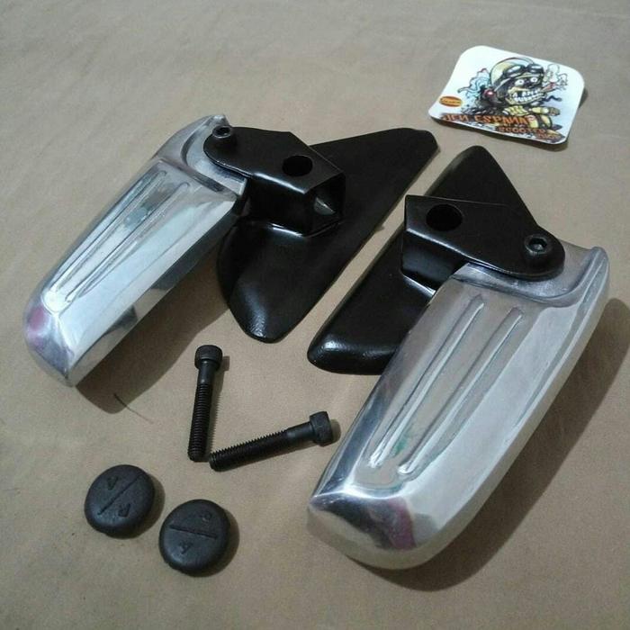 Gambar footstep / footrest vespa Sprint / primavera Aksesoris vespa Iget 3v 2 - silver dari NsJF Scooter shoop undefined Tokopedia