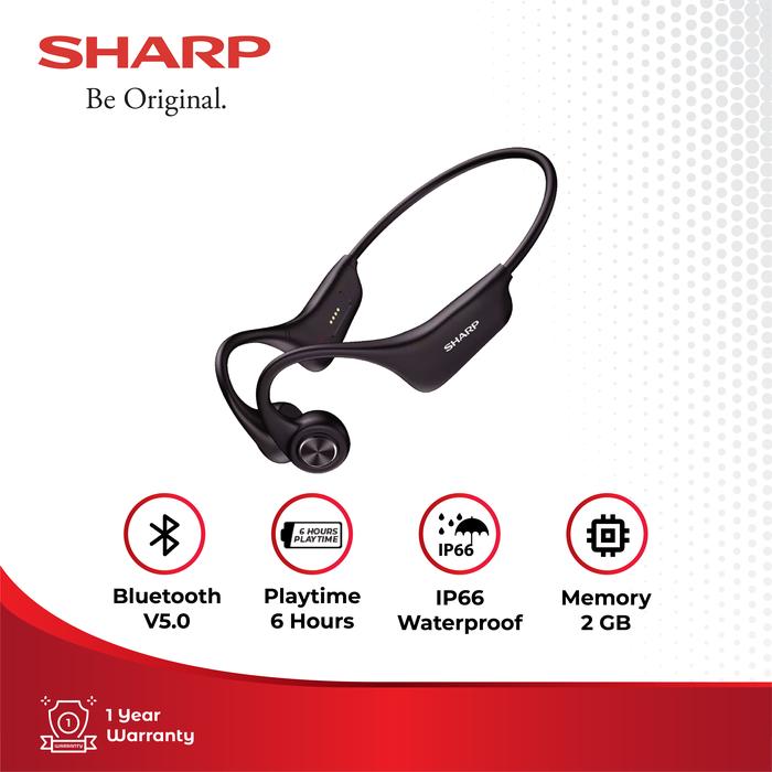 Gambar SHARP|HP-BC50 (BK) Bone Conduction Headphone dari SHARP OFFICIAL STORE SURABAYA 2 undefined Tokopedia
