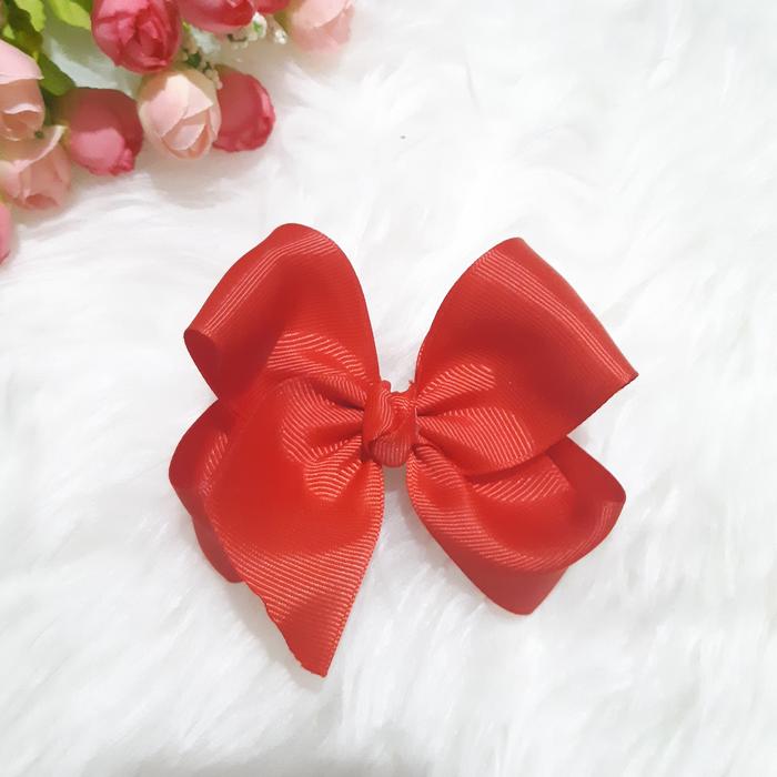 Gambar JP108 Jepitan Rambut anak perempuan Hairclip cewek Pita Model Jojo bow - Merah dari LariceRibbon undefined Tokopedia