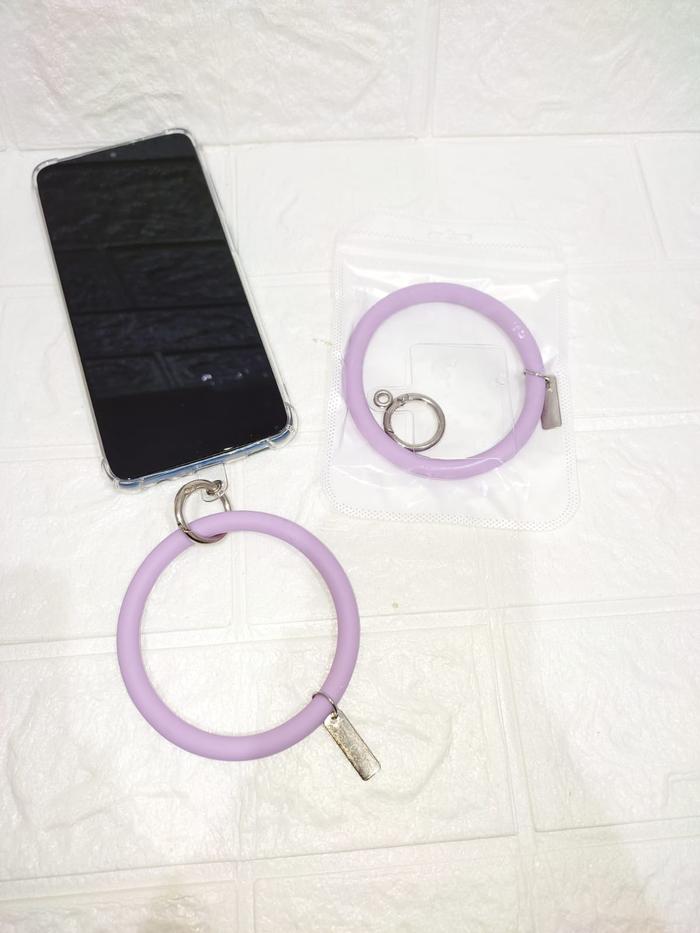 Gambar Gelang Tangan Strap Gantungan HP/Hp Holder case casing/aksesoris ring - soft purple dari SlimNFit undefined Tokopedia