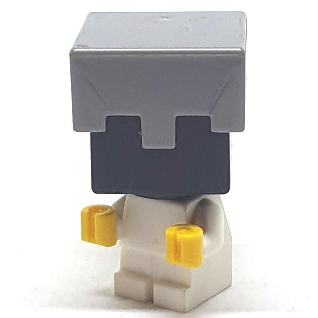Gambar Lego Aksesoris Headgear Helmet Rectangular Minecraft Original - Silver dari Brick Jaman Now Shop undefined Tokopedia