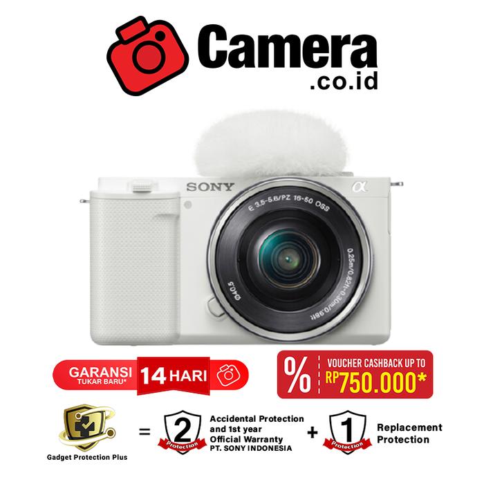 Gambar Sony ZV-E10 ZVE10 ZVE 10 Kit 16-50mm f/3.5-5.6 OSS - White dari CAMERA CO ID undefined Tokopedia