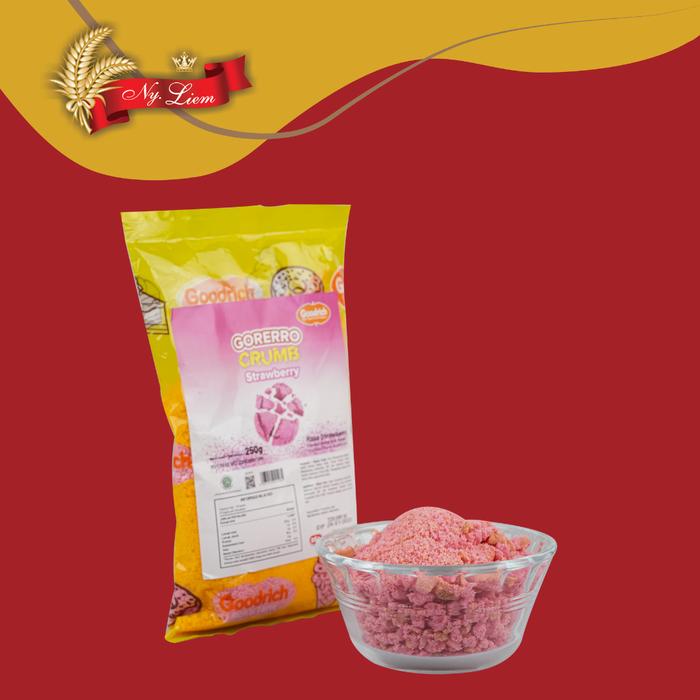 Gambar GORERRO Crumb / Cookies Crumble - STRAWBERRY 250 gram dari TBK Ny Liem undefined Tokopedia