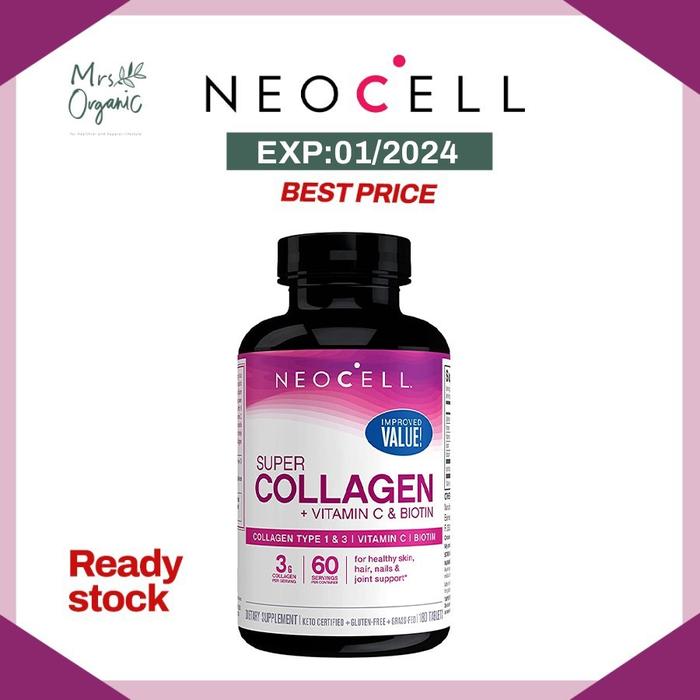Jual Vitamin Neocell Super Collagen Vitamin C Biotin 180 Tabs - Awet Muda - Kota Bandung - Mrs Organic Bandung | Tokopedia