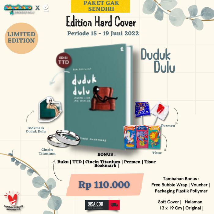 Gambar Novel Duduk Dulu + TTD - Syahid Muhammad - PAKET DUDUK dari Jbbookstore undefined Tokopedia