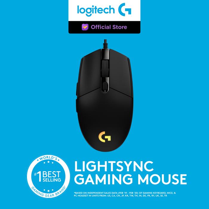 Gambar Logitech G203 Mouse Gaming Wired RGB Lightsync with Macro [FS] - Hitam dari Logitech G Official undefined Tokopedia
